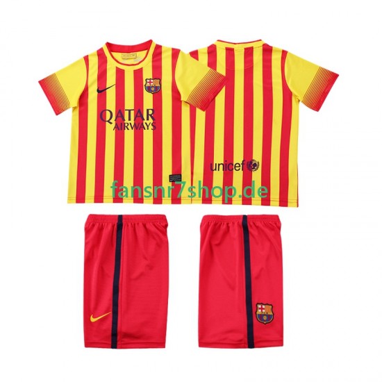 FC Barcelona fußball trikot 2013 2014 Kinder Auswärts Retro Kurzarm
