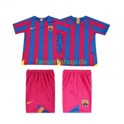 FC Barcelona fußball trikot 2005 Kinder Heim Retro 2006 Kurzarm
