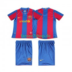 FC Barcelona fußball trikot 2007 Kinder Heim Retro 2008 Kurzarm