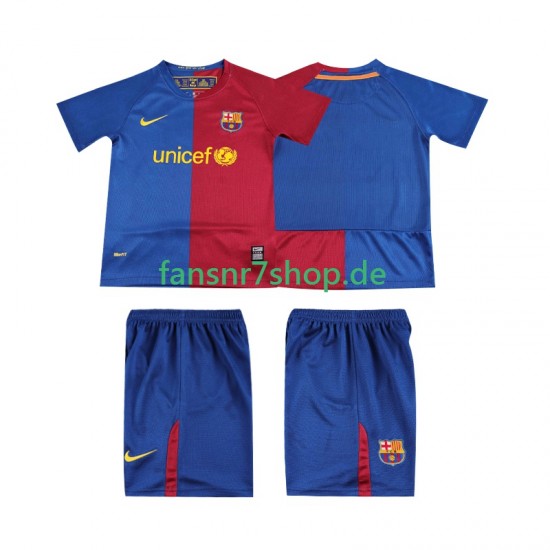 FC Barcelona fußball trikot 2009 Kinder Heim Retro 2008 Kurzarm