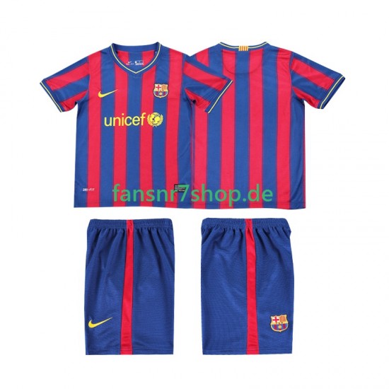 FC Barcelona fußball trikot 2009 Kinder Heim Retro 2010 Kurzarm