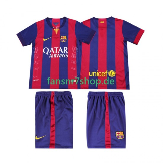 FC Barcelona fußball trikot 2014 2015 Kinder Heim Retro Kurzarm