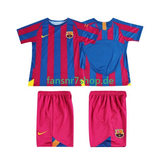 FC Barcelona fußball trikot Champions League 2005 Kinder Heim Retro 2006 Kurzarm