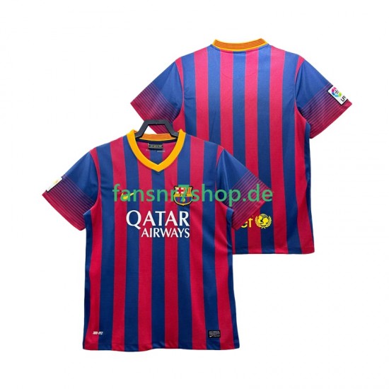 FC Barcelona fußball trikot 2013 2014 Herren Heim Retro Kurzarm