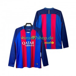 FC Barcelona fußball trikot 2016 2017 Herren Heim Retro Langarm
