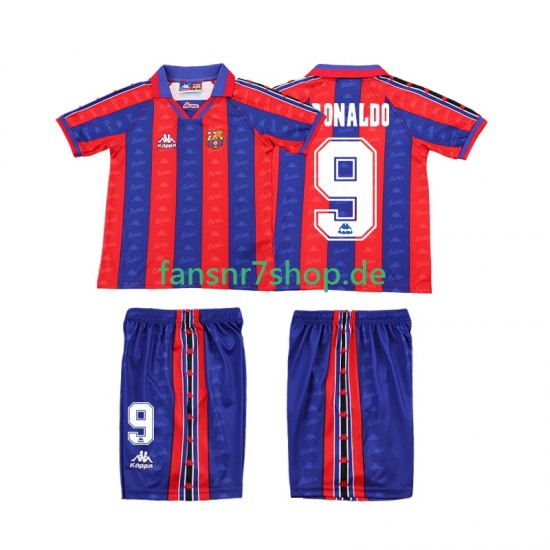 FC Barcelona fußball trikot Ronaldo 1996 1997 Kinder Heim Retro Kurzarm