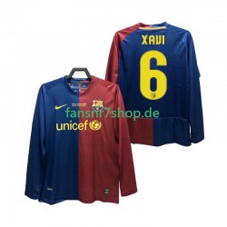 FC Barcelona fußball trikot XAVI 6 Champions League 2009 Herren Heim Retro 2008 Langarm