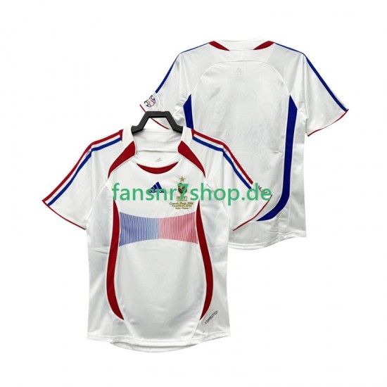 Frankreich fußball trikot Herren Auswärts Retro 2006 Kurzarm