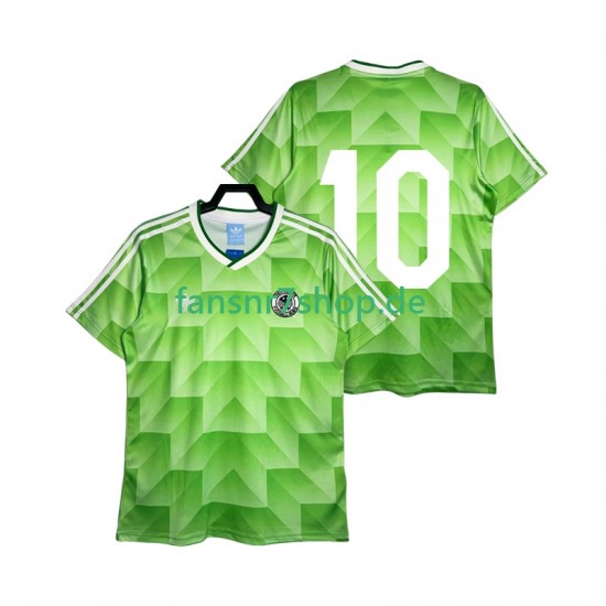 Deutschland fußball trikot 10 Herren Auswärts Retro 1990 Kurzarm