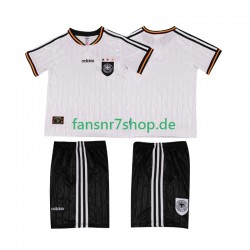 Deutschland fußball trikot 1996 Kinder Heim Retro Kurzarm