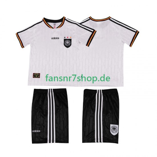 Deutschland fußball trikot 1996 Kinder Heim Retro Kurzarm