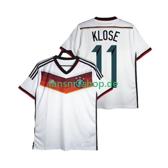 Deutschland fußball trikot Klose 11 2014 Herren Heim Retro Kurzarm