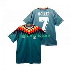Deutschland fußball trikot MOLLER 7 Herren Auswärts Retro 1994 Kurzarm