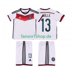 Deutschland fußball trikot MULLER 13 2014 Kinder Heim Retro Kurzarm