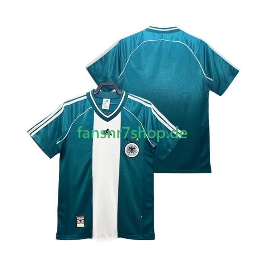 Deutschland fußball trikot 1998 Herren Auswärts Retro Kurzarm