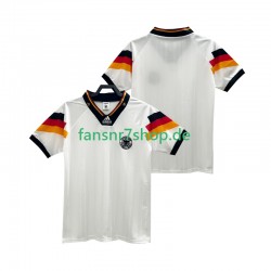 Deutschland fußball trikot 1992 Herren Heim Retro Kurzarm