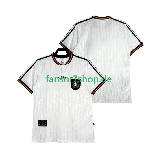 Deutschland fußball trikot 1996 Herren Heim Retro Kurzarm Deutschland fußball trikot 1996 Herren Heim Retro Kurzarm