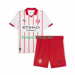 fußball trikot Girona Kinder Heim 2025-2026 Kurzarm