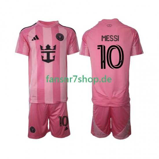 Inter Miami fußball trikot Lionel Messi 10 Kinder Heim 2025 Kurzarm