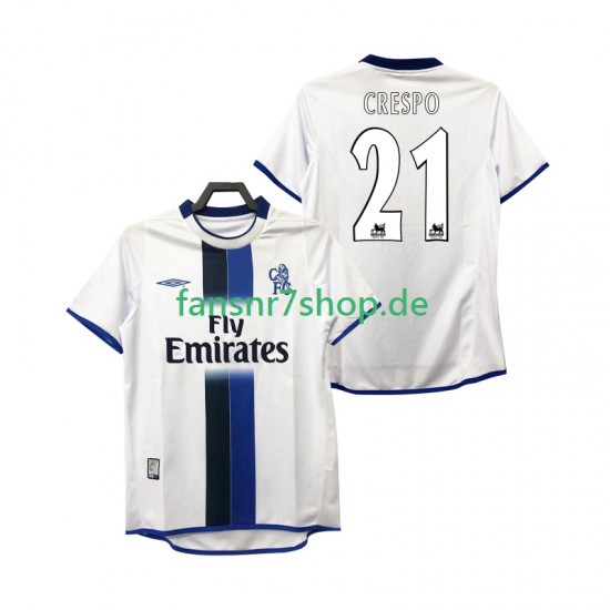 Inter Mailand fußball trikot CRESPO 21 2003 Herren Auswärts Retro 2004 Kurzarm