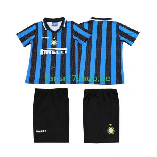 Inter Mailand fußball trikot 1997 1998 Kinder Heim Retro Kurzarm