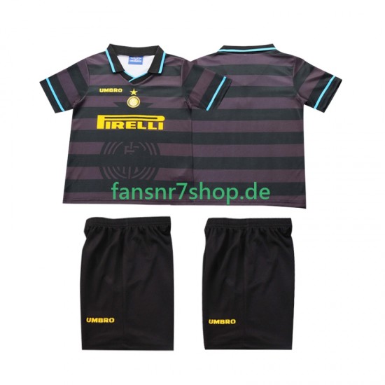 Inter Mailand fußball trikot 1997 1998 Kinder Ausweich Retro Kurzarm