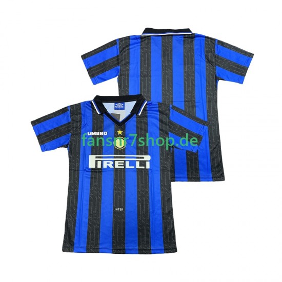 Inter Mailand fußball trikot 1997 1998 Herren Heim Retro Kurzarm