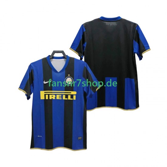 Inter Mailand fußball trikot Champions League 2009 Herren Heim Retro 2008 Kurzarm