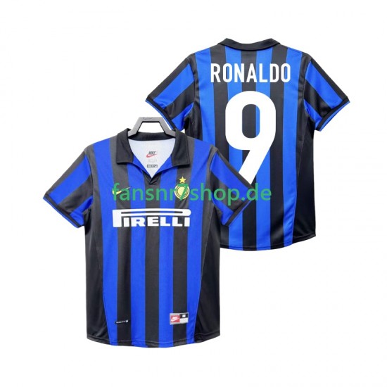 Inter Mailand fußball trikot Roanldo 9 1998 Herren Heim Retro 1999 Kurzarm