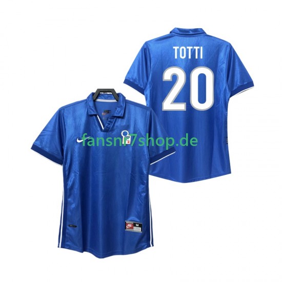 Italien fußball trikot Totti 20 1998 Herren Heim Retro Kurzarm
