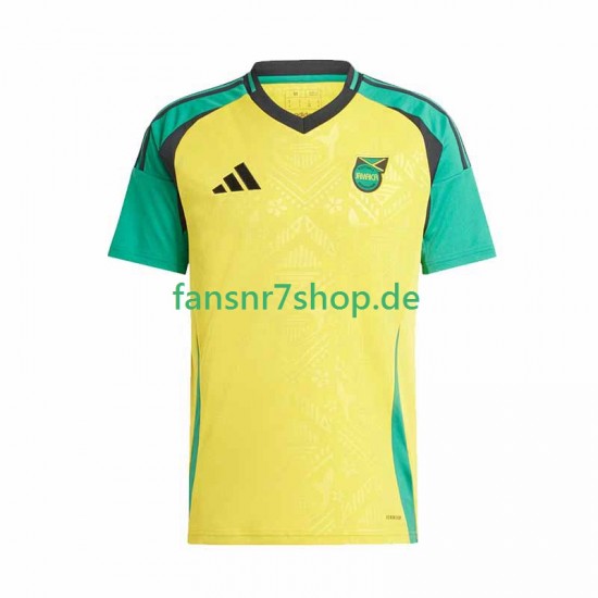 Jamaika fußball trikot Herren Heim 2024-2025 Kurzarm Jamaika fußball trikot Herren Heim 2024-2025 Kurzarm