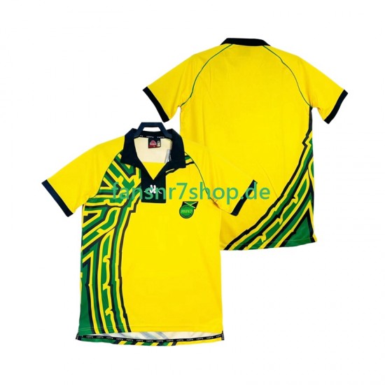 Jamaika fußball trikot 1998 Herren Heim Retro Kurzarm