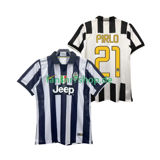 Juventus Turin fußball trikot Andrea Pirlo 21 2014 2015 Herren Heim Retro Kurzarm