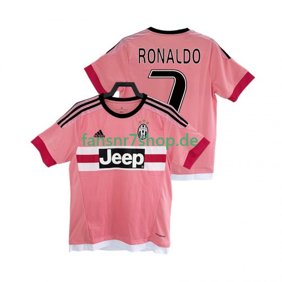 Juventus Turin fußball trikot Cristiano Ronaldo 7 2016 2017 Herren Auswärts Retro Kurzarm