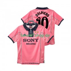 Juventus Turin fußball trikot DEL PIER0 10 1997 1998 Herren Auswärts Retro Kurzarm