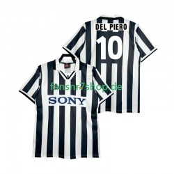 Juventus Turin fußball trikot DEL PIERO 10 1995 1996 Herren Heim Retro Kurzarm