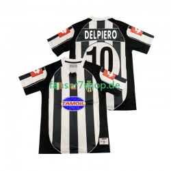 Juventus Turin fußball trikot DEL PIERO 10 2002 2003 Herren Heim Retro Kurzarm