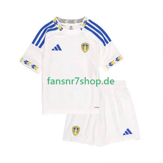 Leeds United fußball trikot Kinder Heim 2025-2026 Kurzarm