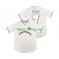 Leeds United fußball trikot KEANE 7 2000 2001 Herren Heim Retro Kurzarm