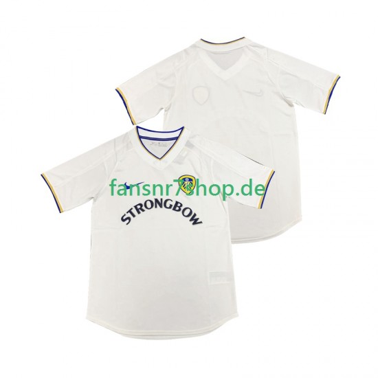 Leeds United fußball trikot 2000 2001 Herren Heim Retro Kurzarm