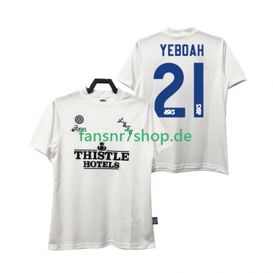 Leeds United fußball trikot YEBOAH 21 1995 1996 Herren Heim Retro Kurzarm