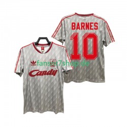 Liverpool fußball trikot BARNES 10 1989 1991 Herren Auswärts Retro Kurzarm
