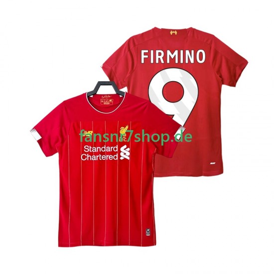 Liverpool fußball trikot FIRMINO 9 2019 2020 Herren Heim Retro Kurzarm