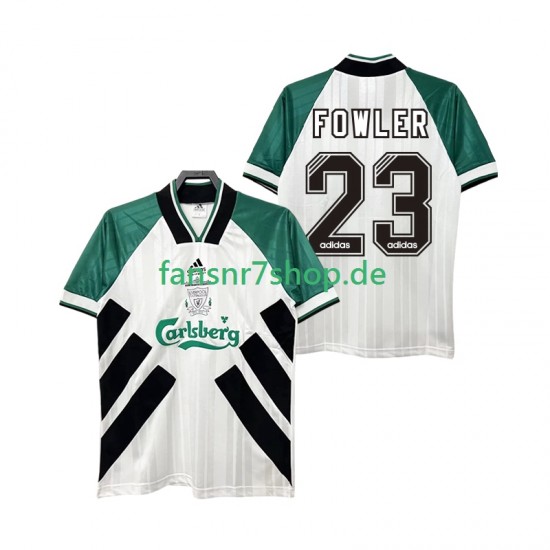 Liverpool fußball trikot FOWLER 23 1993 1995 Herren Auswärts Retro Kurzarm