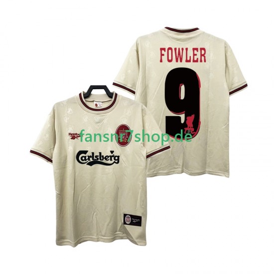 Liverpool fußball trikot FOWLER 9 1996 1997 Herren Auswärts Retro Kurzarm