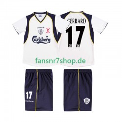 Liverpool fußball trikot GERRARD 17 LWP 2001 2002 Herren Auswärts Retro Kurzarm
