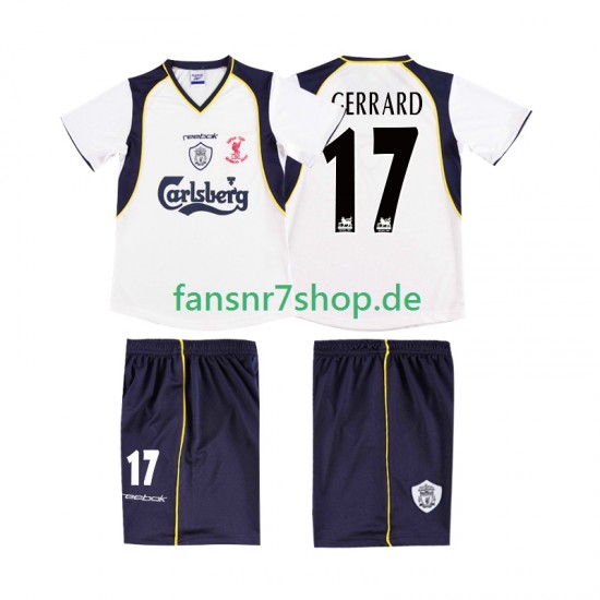 Liverpool fußball trikot GERRARD 17 LWP 2001 2002 Herren Auswärts Retro Kurzarm