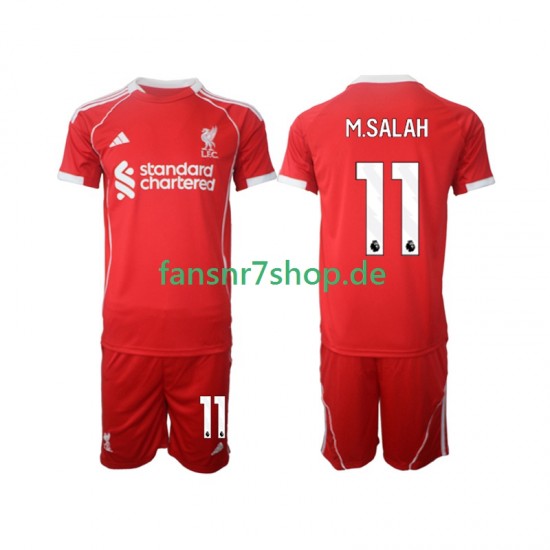 Liverpool fußball trikot Mohamed Salah 11 Kinder Heim 2025-2026 Kurzarm