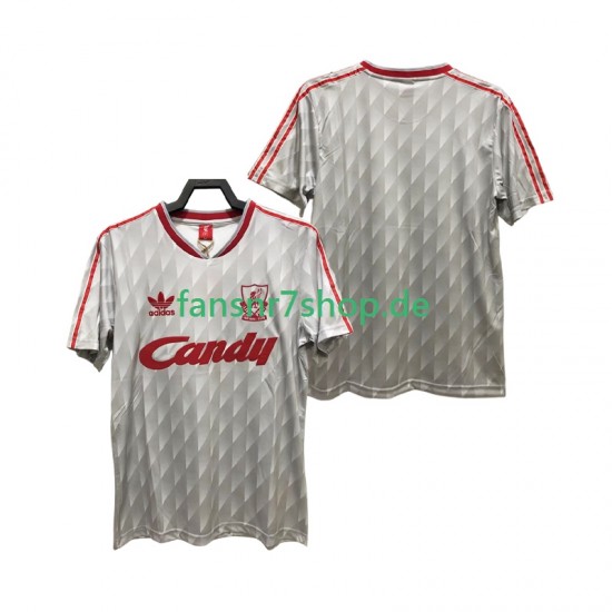 Liverpool fußball trikot 1989 1991 Herren Auswärts Retro Kurzarm