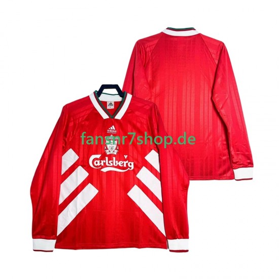 Liverpool fußball trikot 1993 1995 Herren Heim Retro Langarm